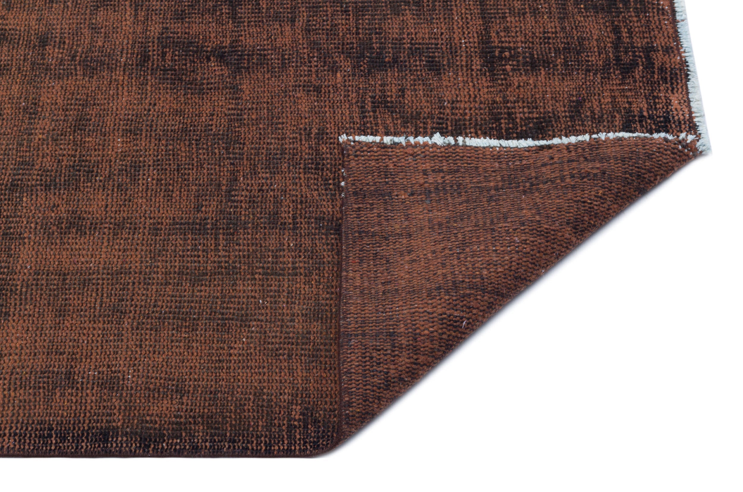 Atina Brown Vintage Wool Handmade Area Rug 5'7" x 8'9"