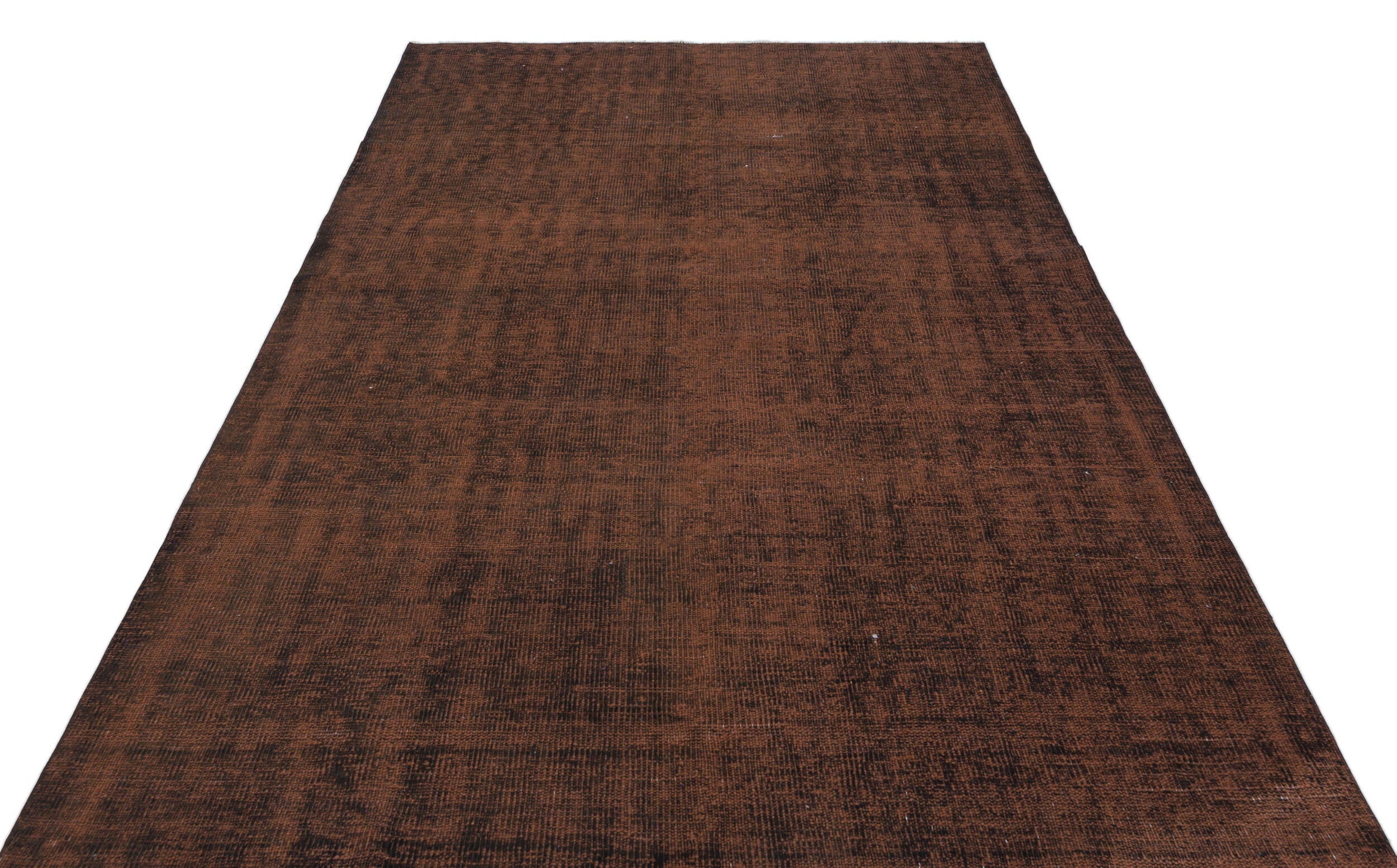 Atina Brown Vintage Wool Handmade Area Rug 5'7" x 8'9"