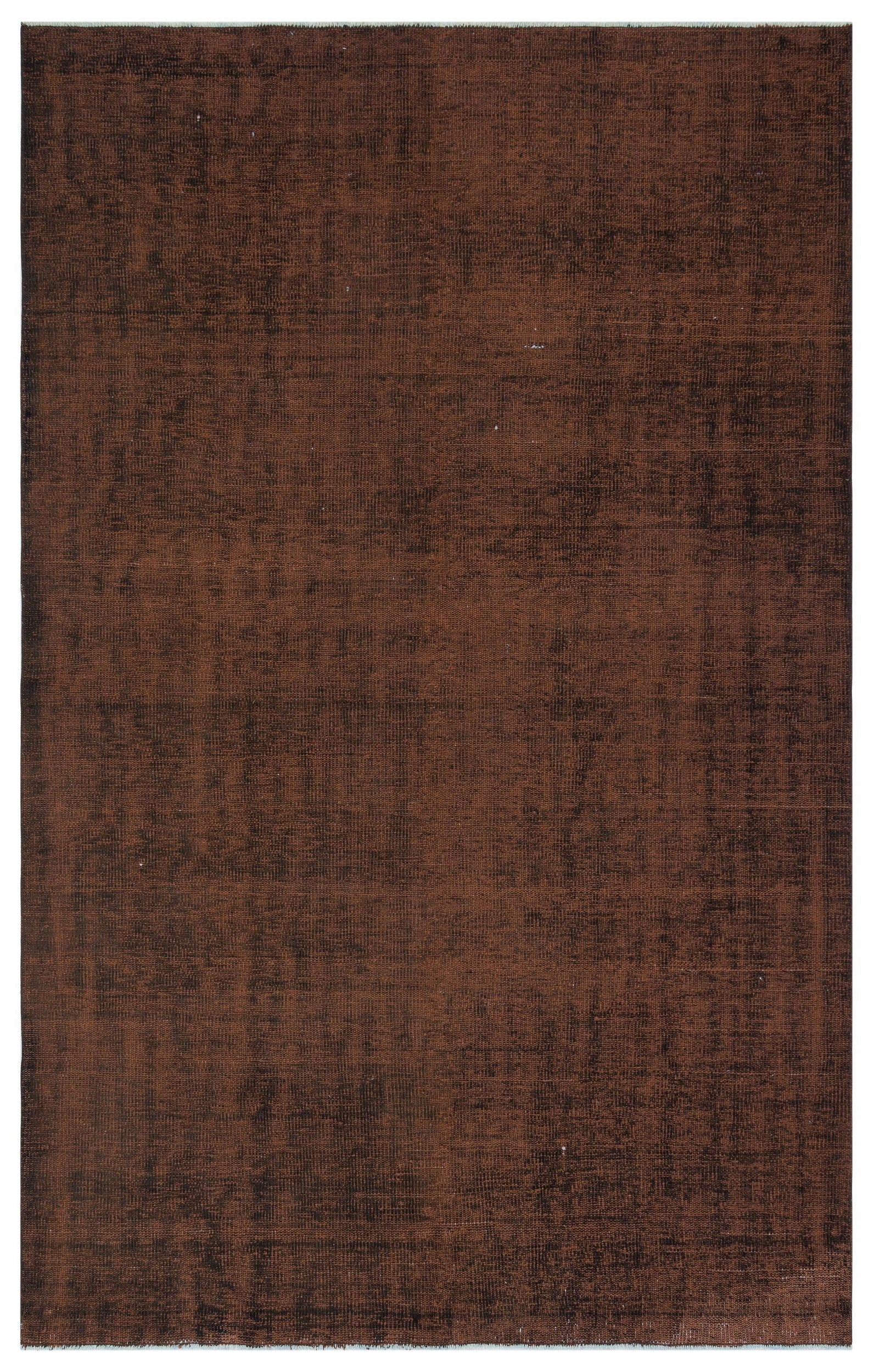Atina Brown Vintage Wool Handmade Area Rug 5'7" x 8'9"