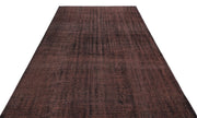Atina Brown Vintage Wool Handmade Area Rug 5'11" x 10'0"