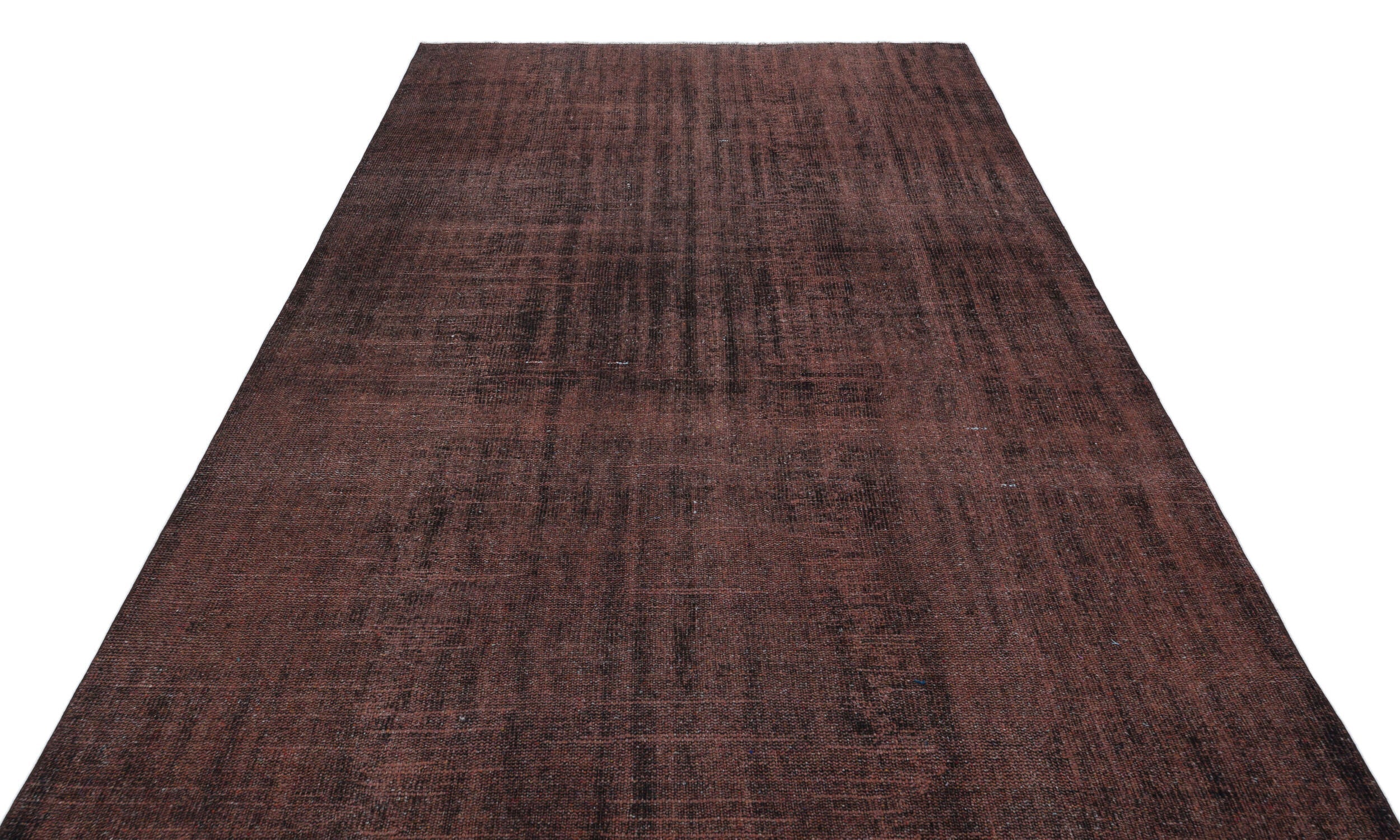 Atina Brown Vintage Wool Handmade Area Rug 5'11" x 10'0"
