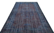 Atina Blue Vintage Wool Handmade Area Rug 5'8" x 9'8"