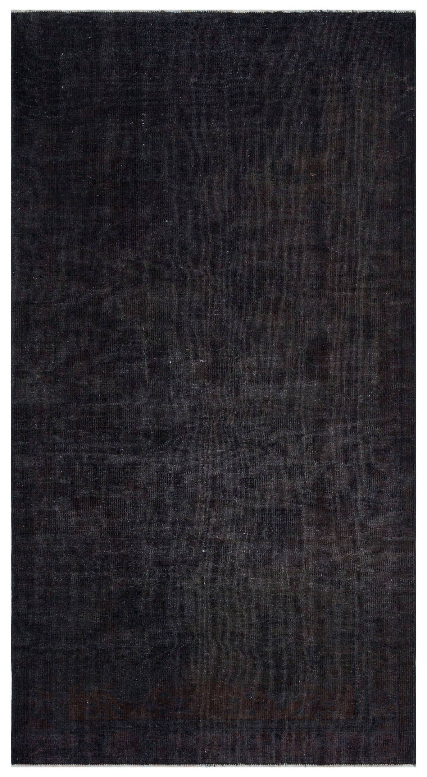 Atina Black Vintage Wool Handmade Area Rug 5'2" x 9'8"
