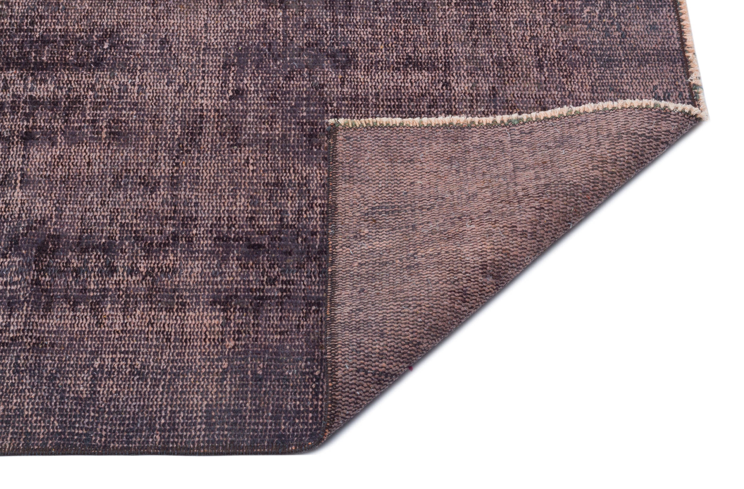 Atina Brown Vintage Wool Handmade Area Rug 5'6" x 9'9"