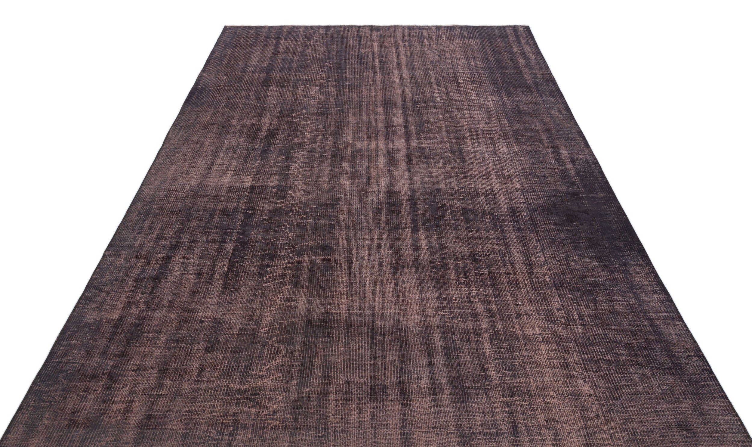 Atina Brown Vintage Wool Handmade Area Rug 5'6" x 9'9"
