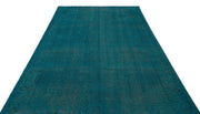 Atina Turquoise Vintage Wool Handmade Area Rug 6'3" x 9'2"