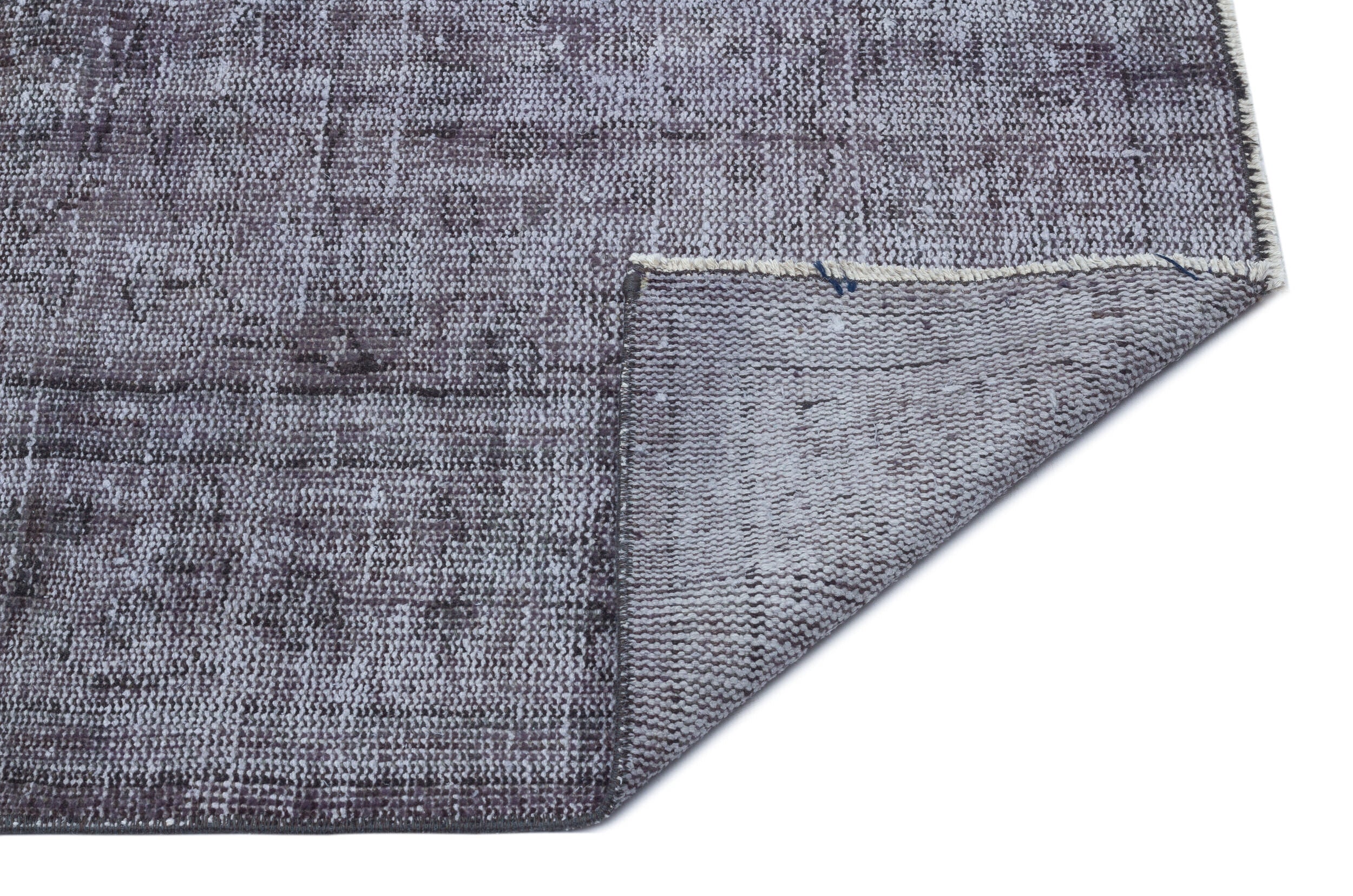 Atina Grey Vintage Wool Handmade Area Rug 6'1" x 8'11"