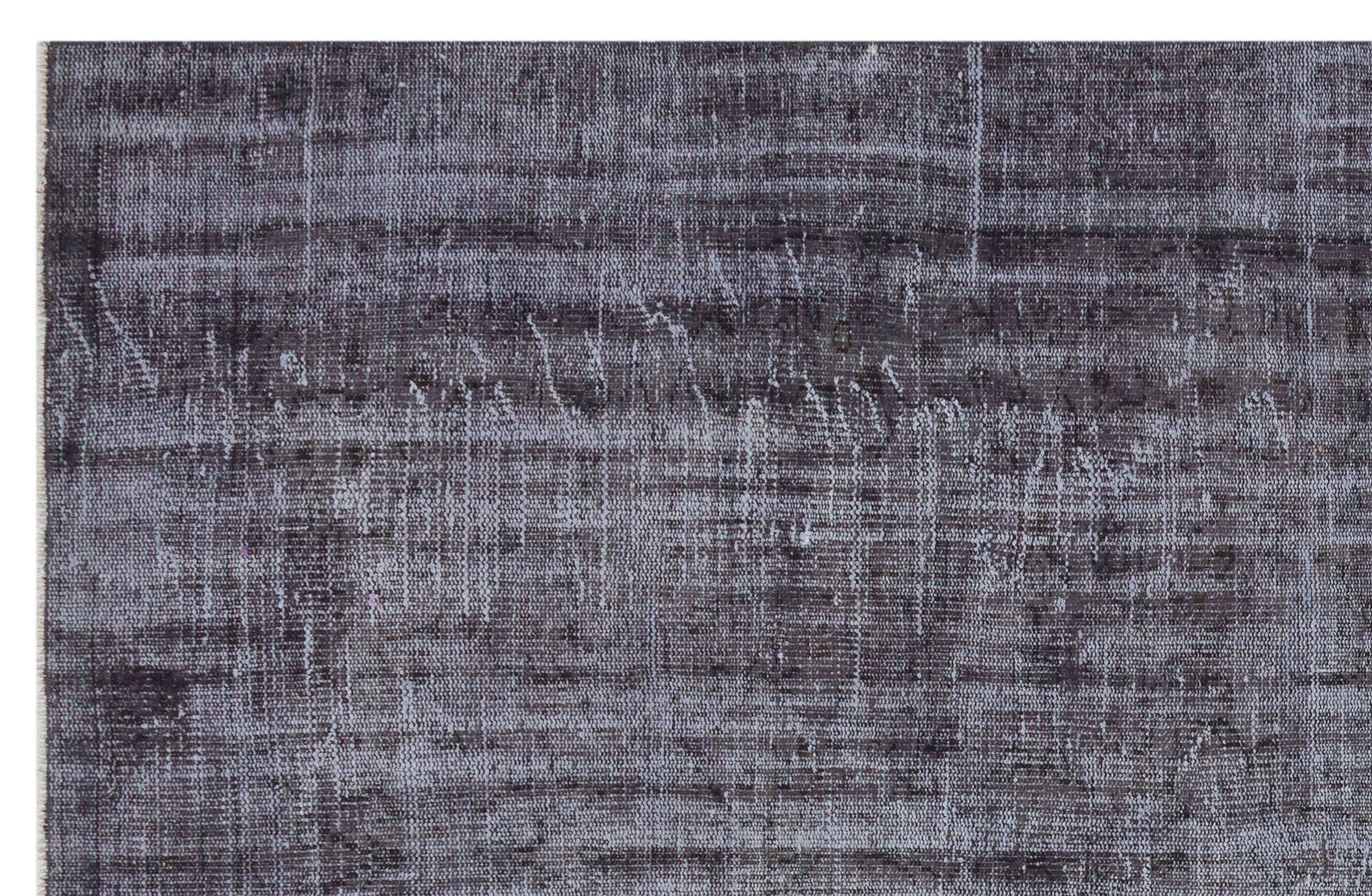 Atina Grey Vintage Wool Handmade Area Rug 6'1" x 8'11"