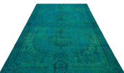Atina Turquoise Vintage Wool Handmade Area Rug 5'10" x 8'5"