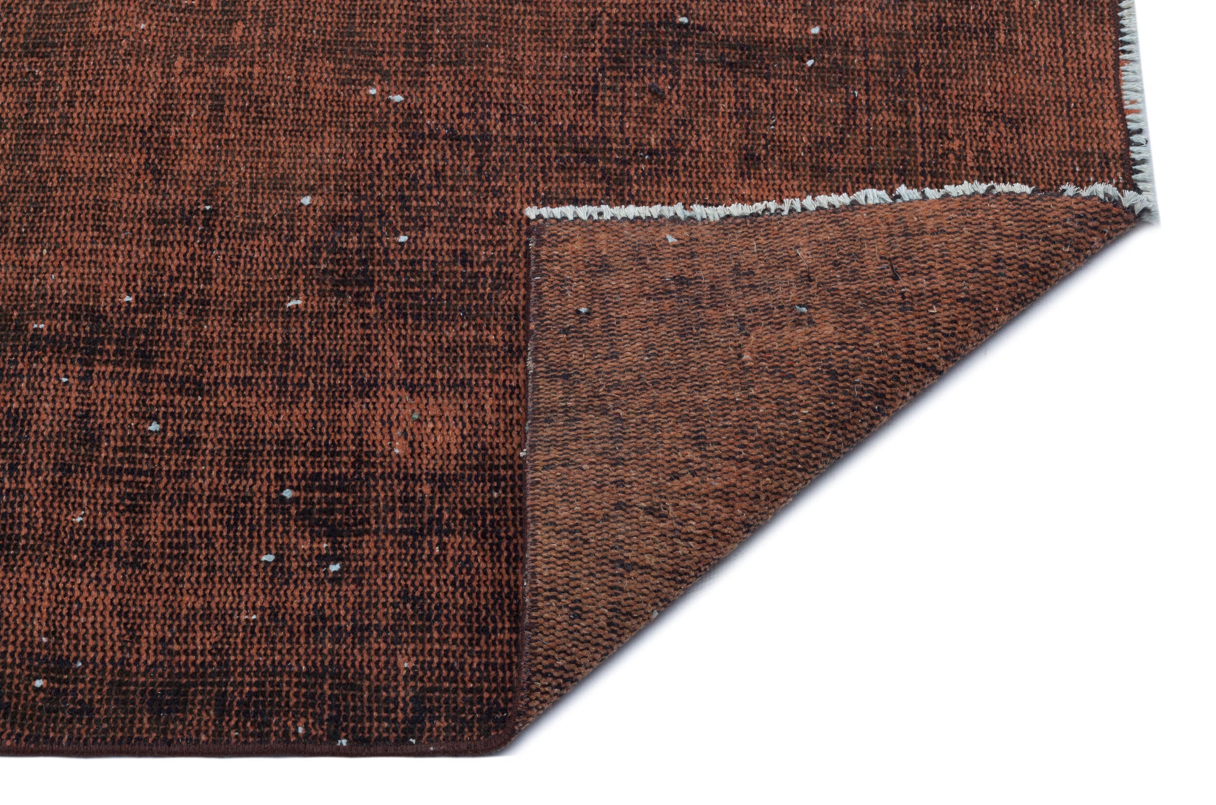 Atina Brown Vintage Wool Handmade Area Rug 4'9" x 9'0"
