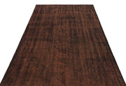 Atina Brown Vintage Wool Handmade Area Rug 4'9" x 9'0"