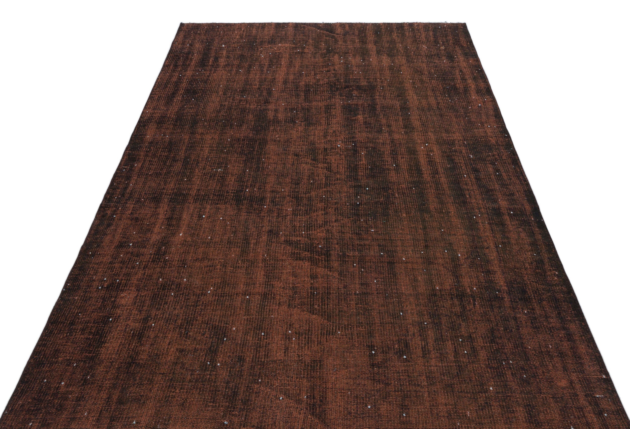 Atina Brown Vintage Wool Handmade Area Rug 4'9" x 9'0"