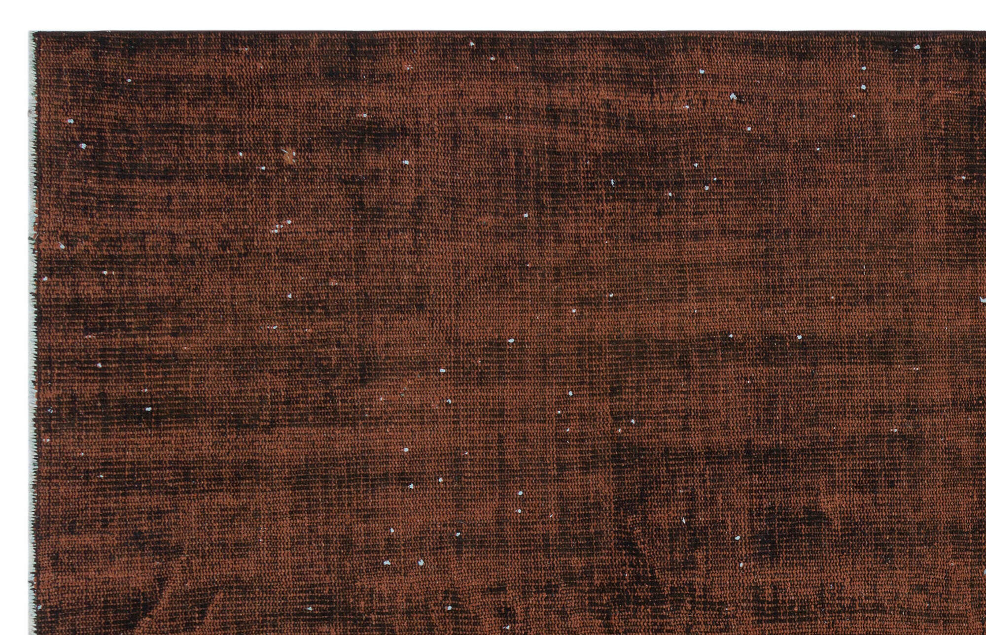 Atina Brown Vintage Wool Handmade Area Rug 4'9" x 9'0"