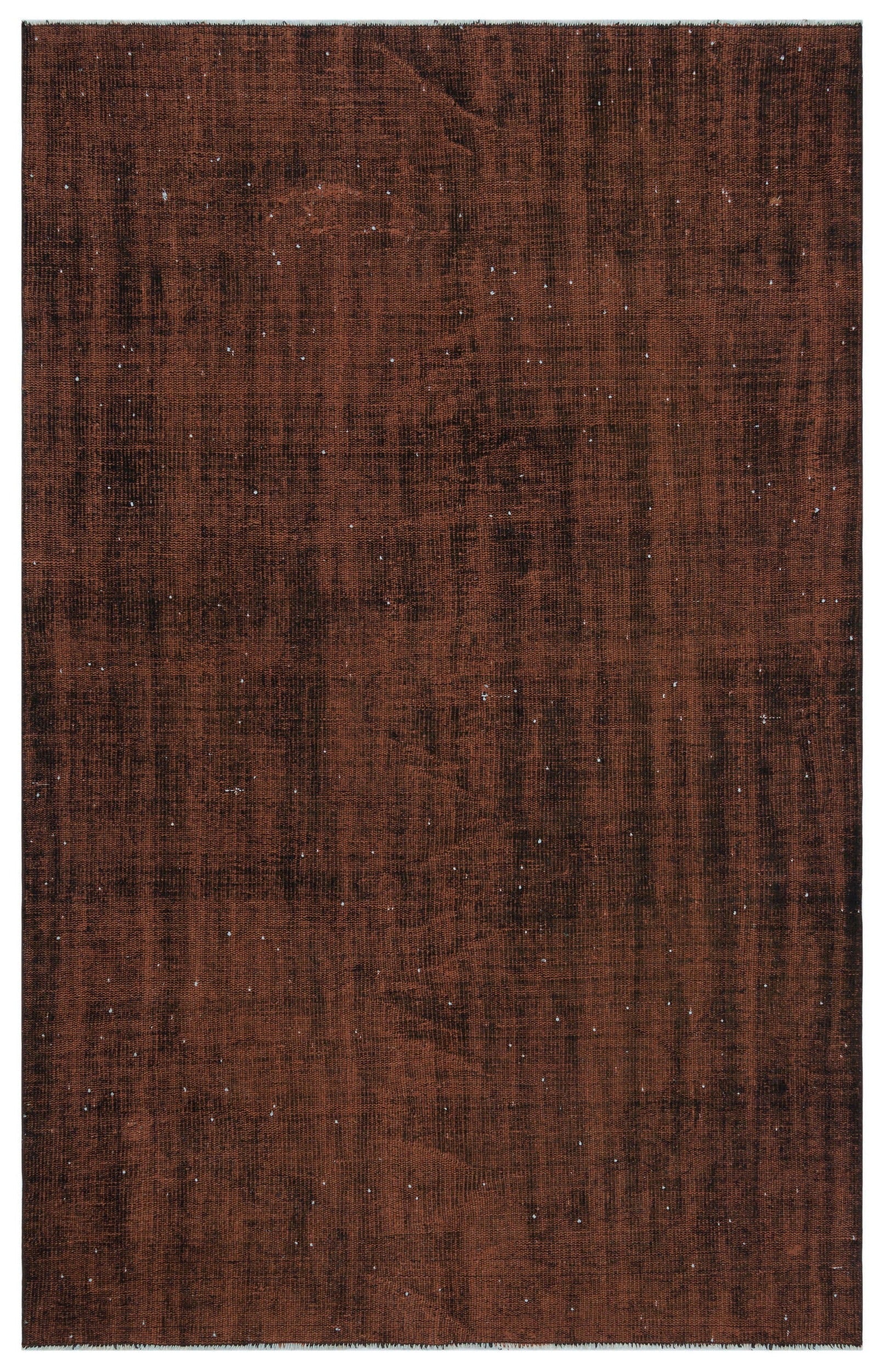Atina Brown Vintage Wool Handmade Area Rug 4'9" x 9'0"