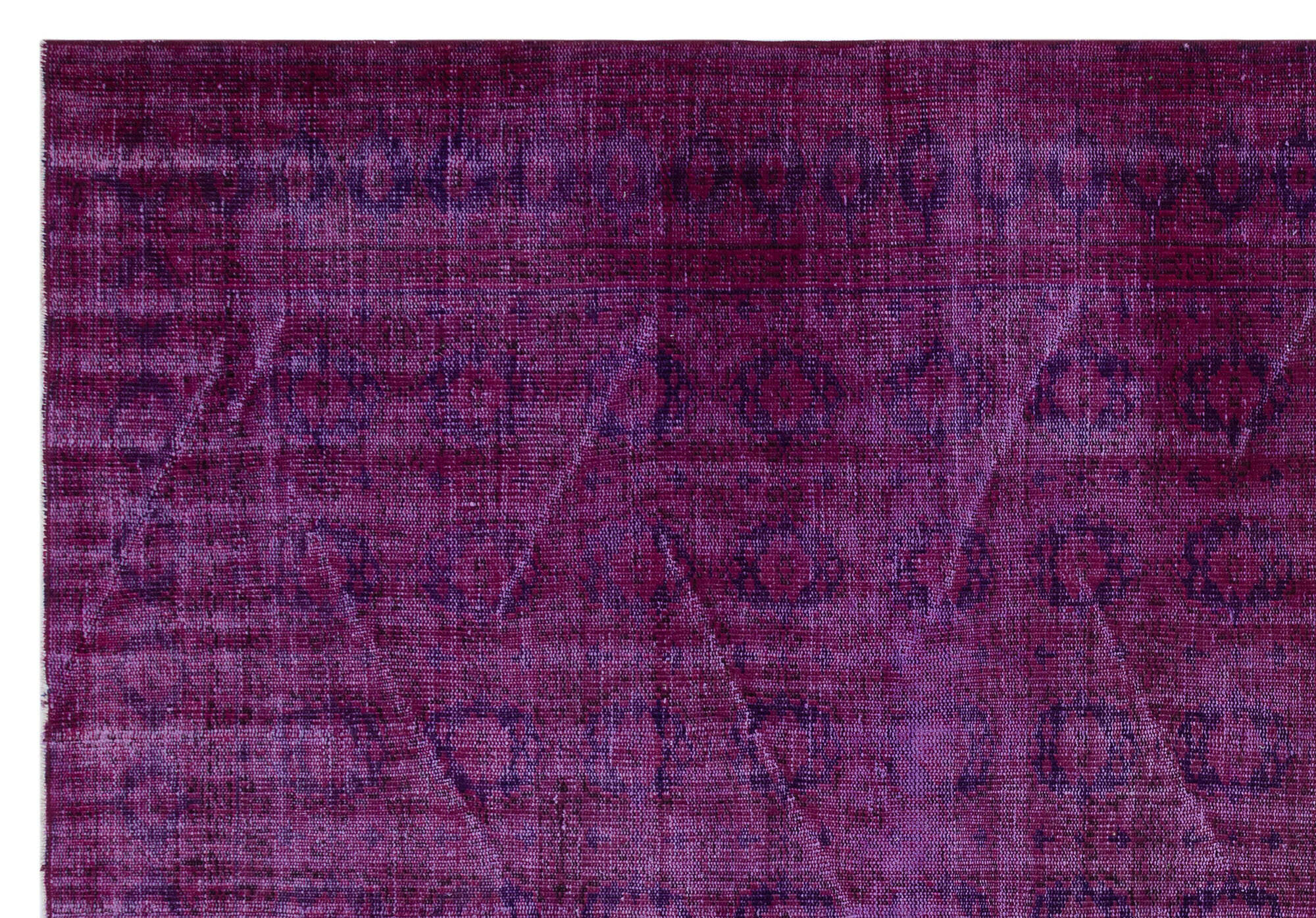 Atina Pink Vintage Wool Handmade Area Rug 6'6" x 9'5"