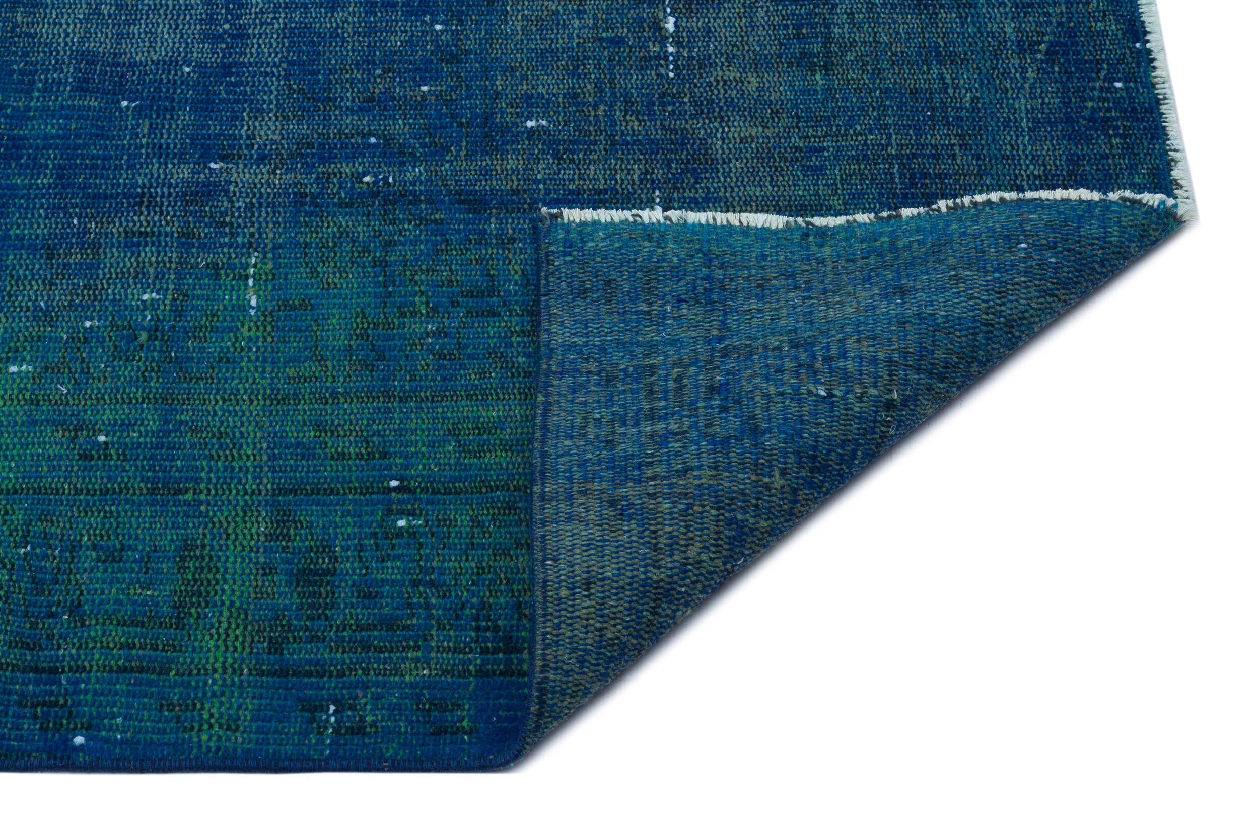 Atina Turquoise Vintage Wool Handmade Area Rug 5'5" x 9'0"