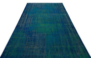 Atina Turquoise Vintage Wool Handmade Area Rug 5'5" x 9'0"