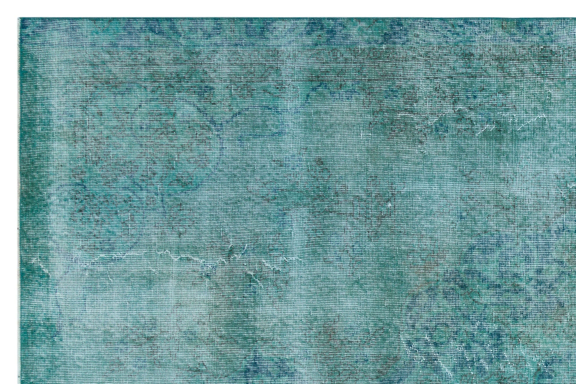 Atina Turquoise Vintage Wool Handmade Area Rug 6'0" x 9'0"
