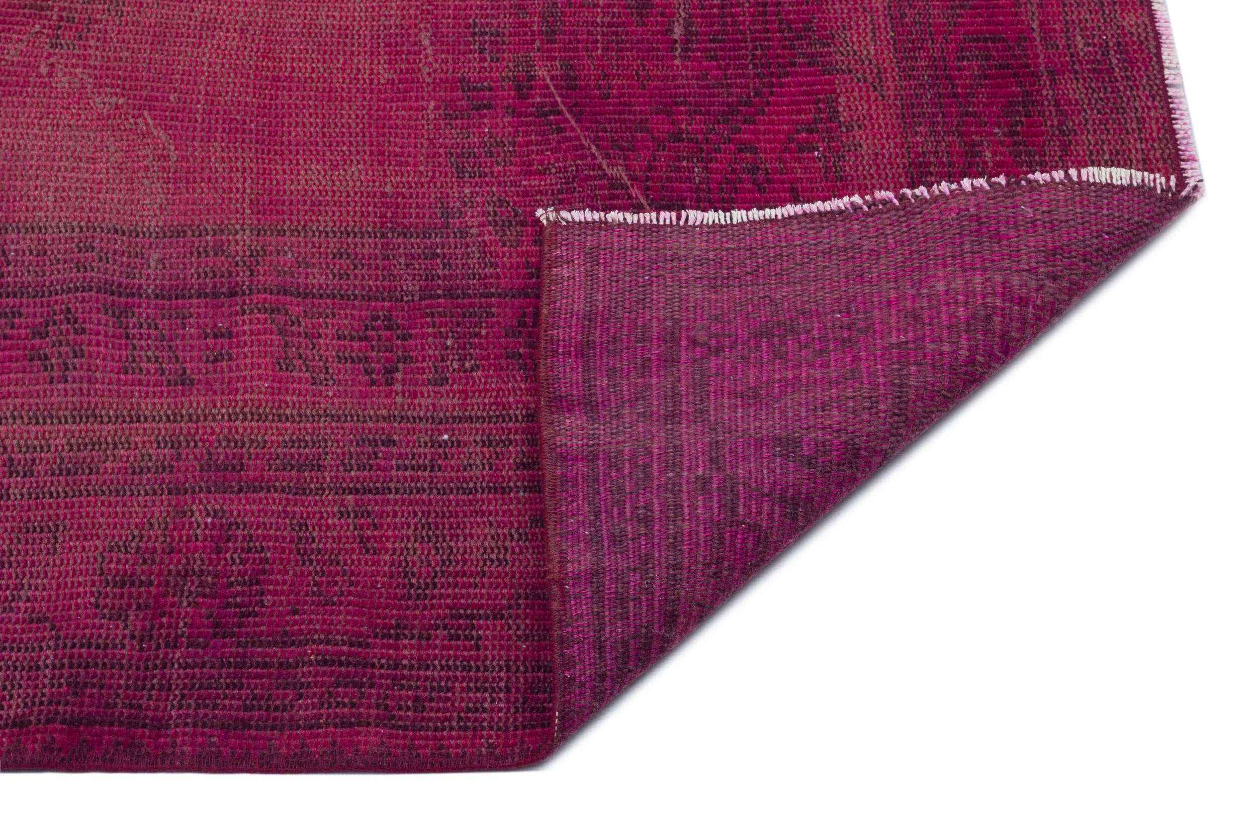 Atina Pink Vintage Wool Handmade Area Rug 5'5" x 8'9"