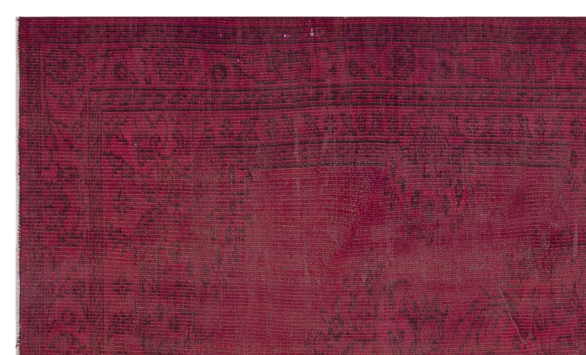 Atina Pink Vintage Wool Handmade Area Rug 5'5" x 8'9"
