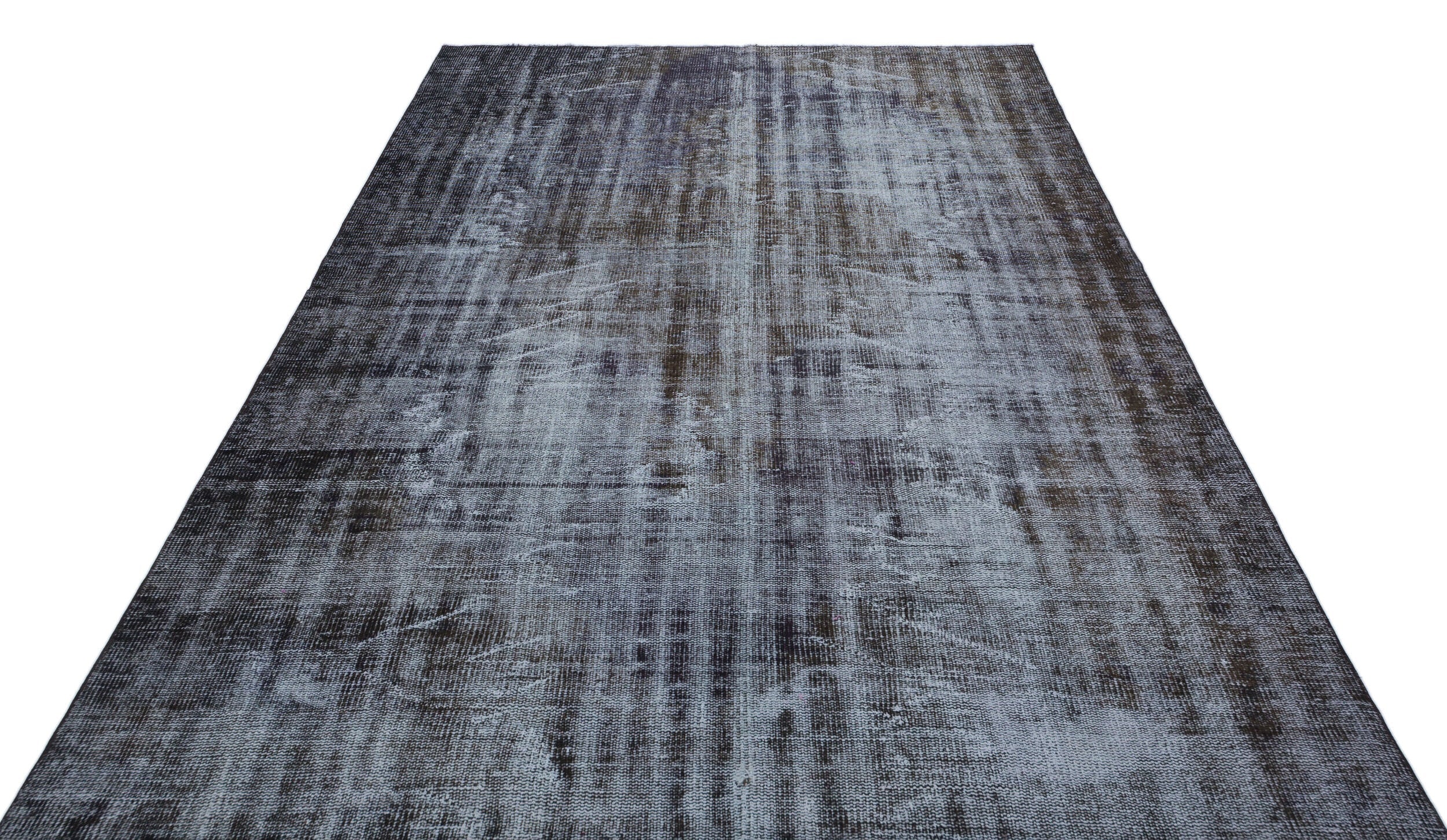 Atina Grey Vintage Wool Handmade Area Rug 5'11" x 8'5"