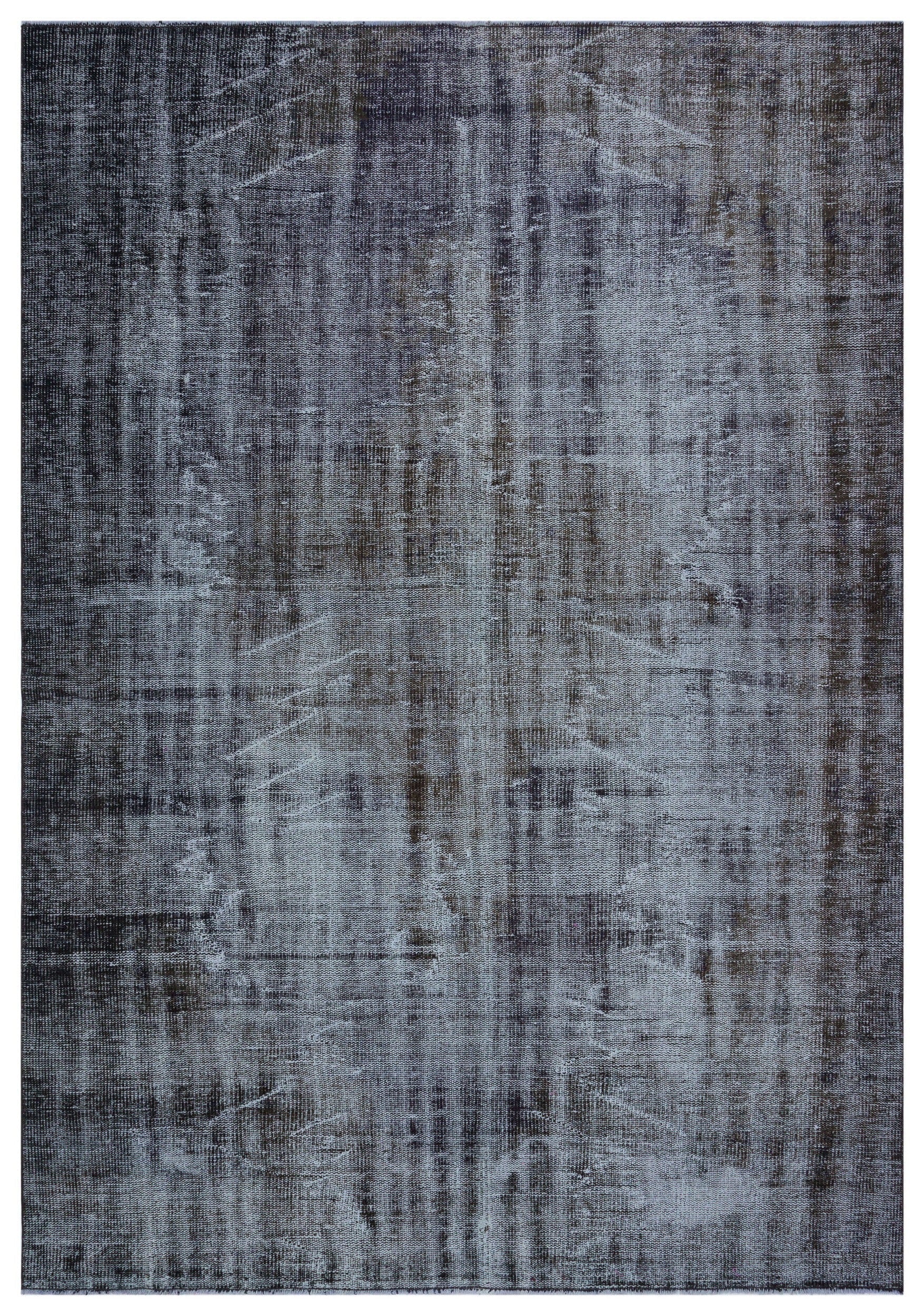 Atina Grey Vintage Wool Handmade Area Rug 5'11" x 8'5"
