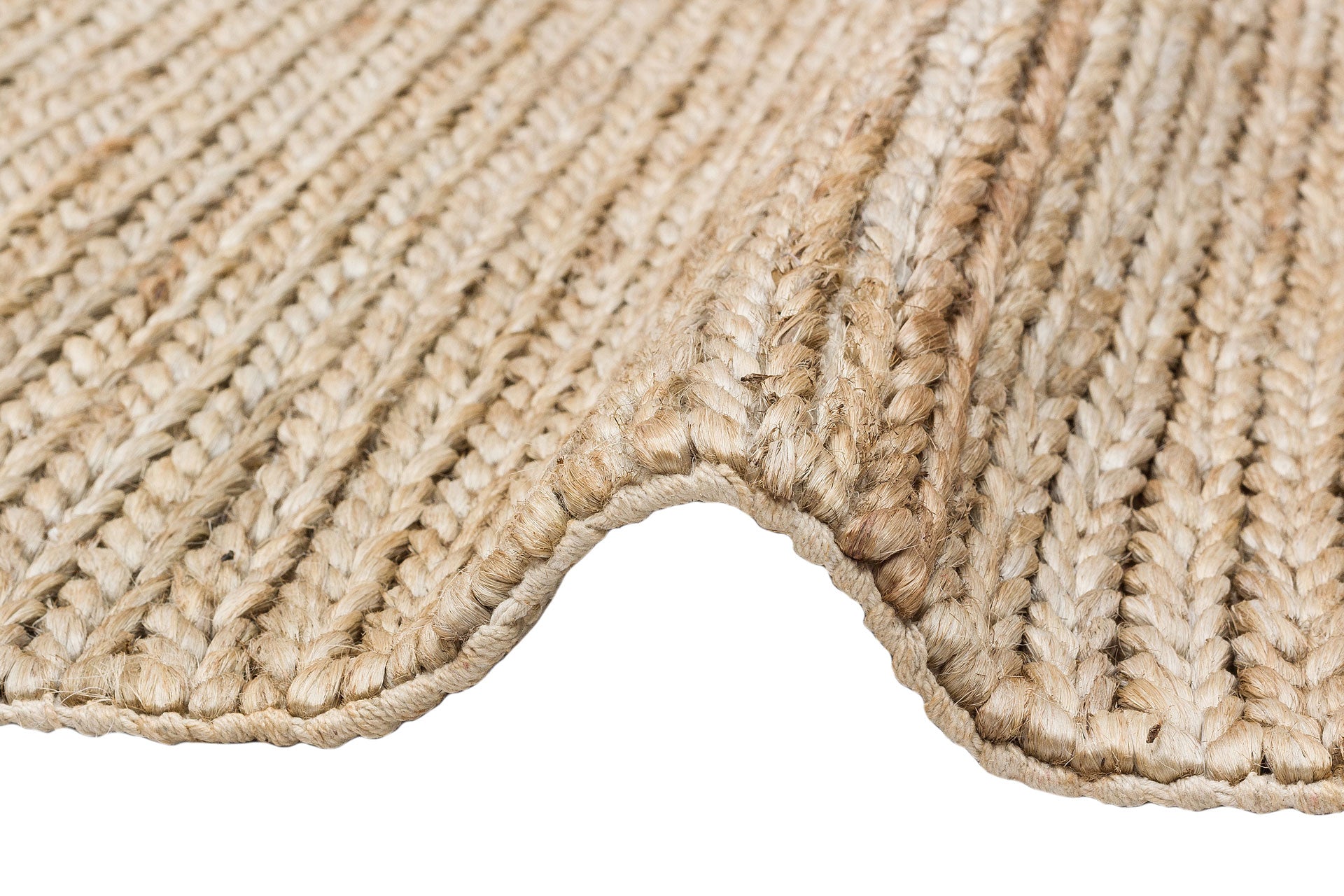 Handmade Jute Rug – Beige Natural Fiber Carpet | Modern Flatweave Eco Friendly Mat