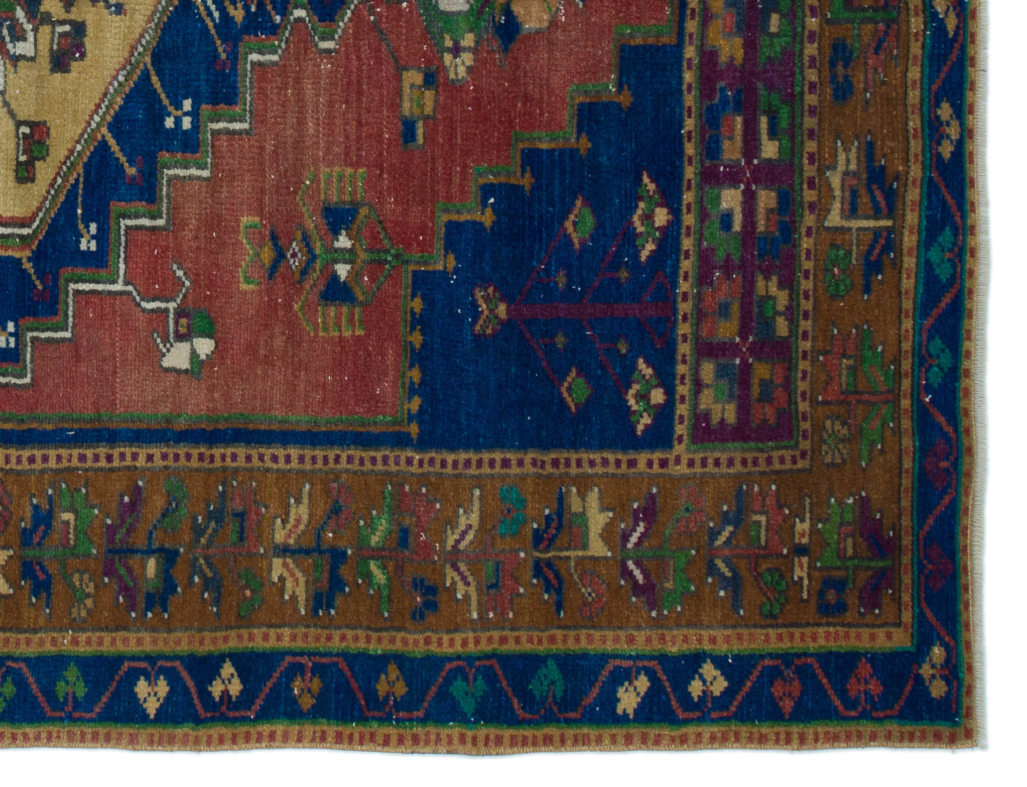 Kavala Brown Classic Wool Handmade Area Rug 4'4" x 5'9"
