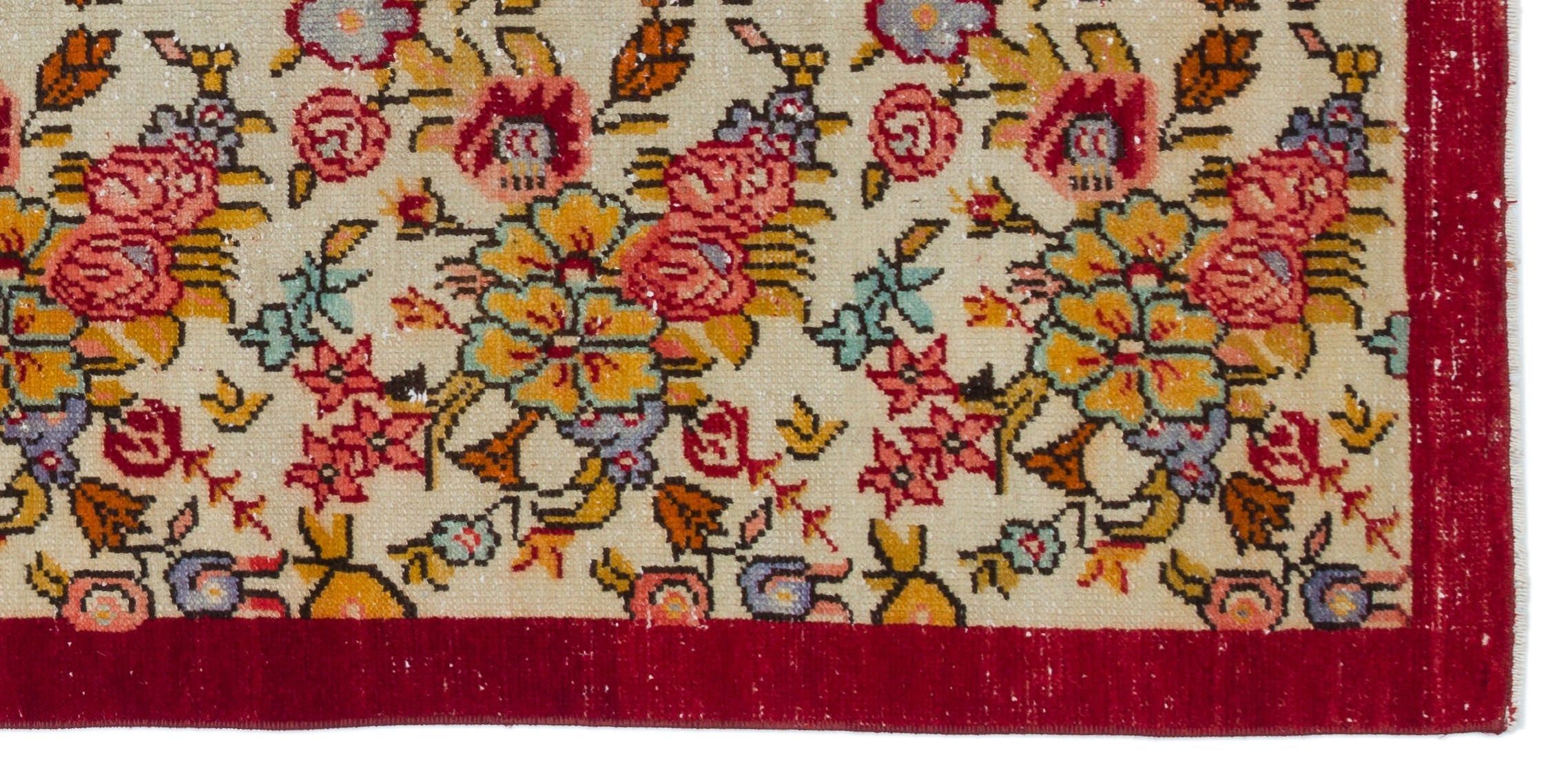 Kavala Red Classic Wool Handmade Area Rug 3'3" x 6'6"