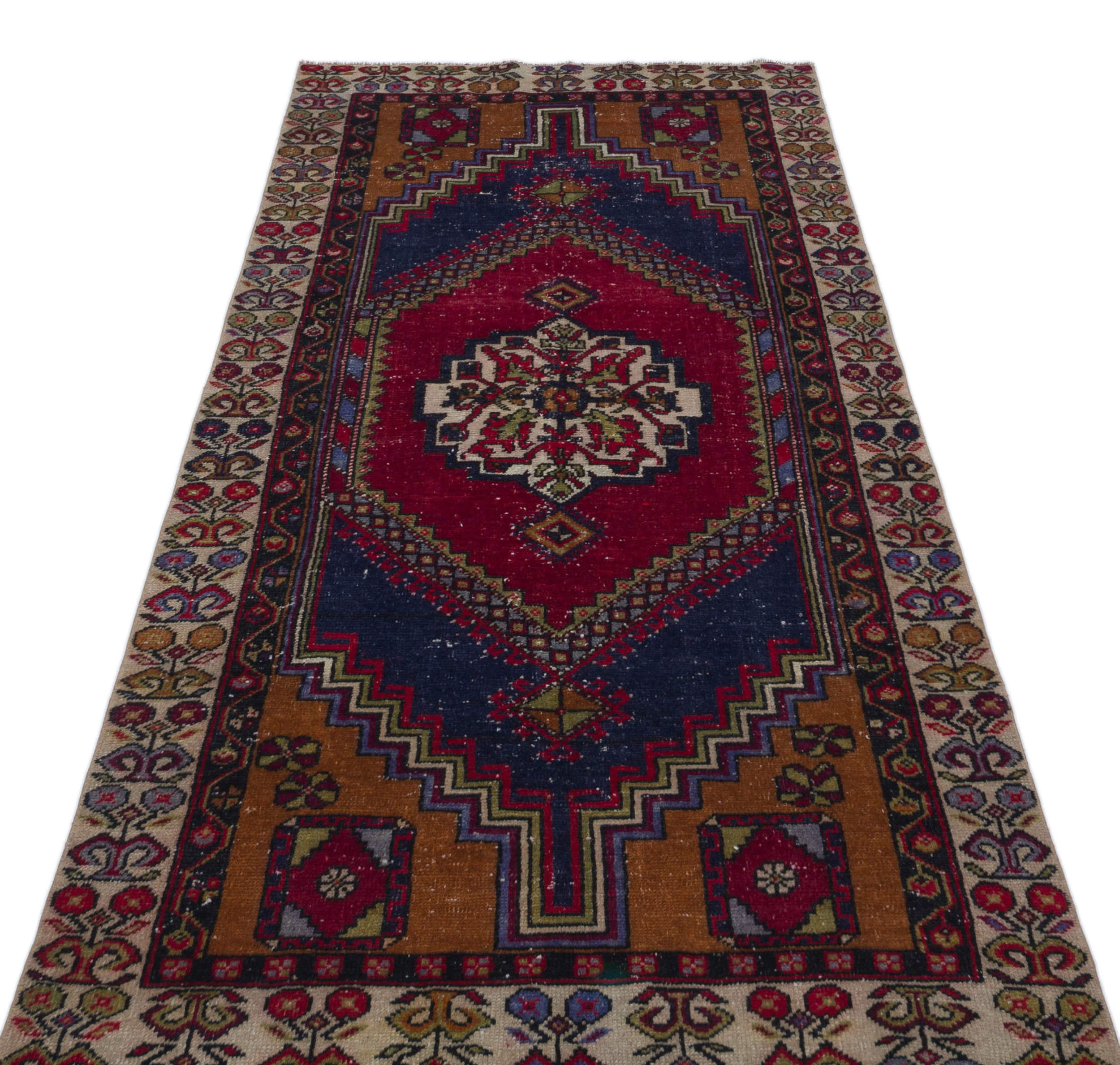 Kavala Red Classic Wool Handmade Area Rug 3'3" x 6'8"