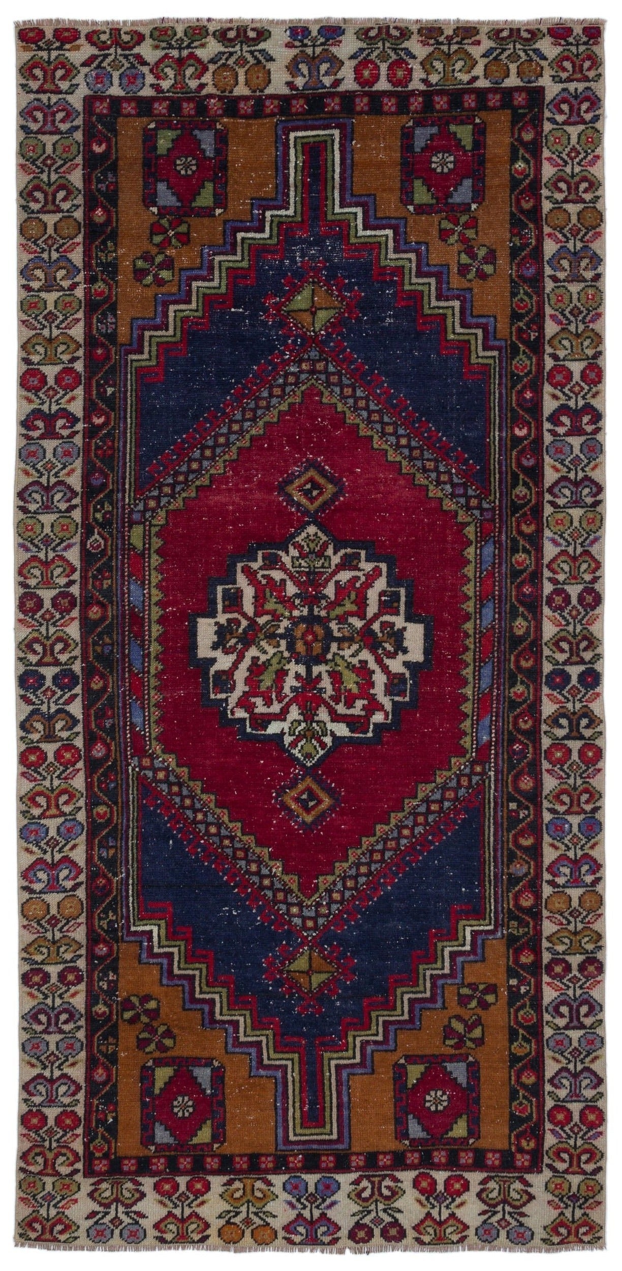 Kavala Red Classic Wool Handmade Area Rug 3'3" x 6'8"