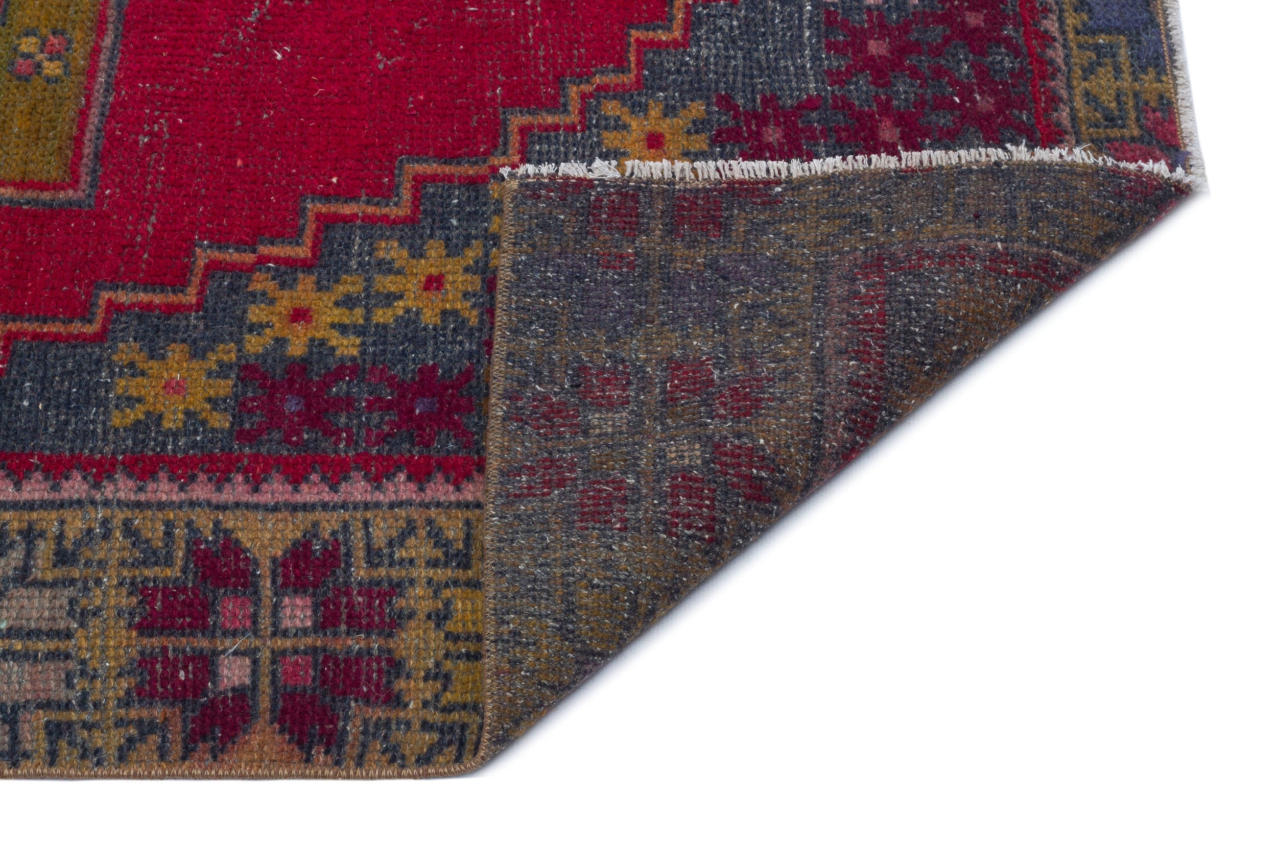 Kavala Red Classic Wool Handmade Area Rug 4'1" x 7'10"