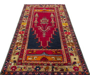 Kavala Red Classic Wool Handmade Area Rug 3'11" x 7'8"