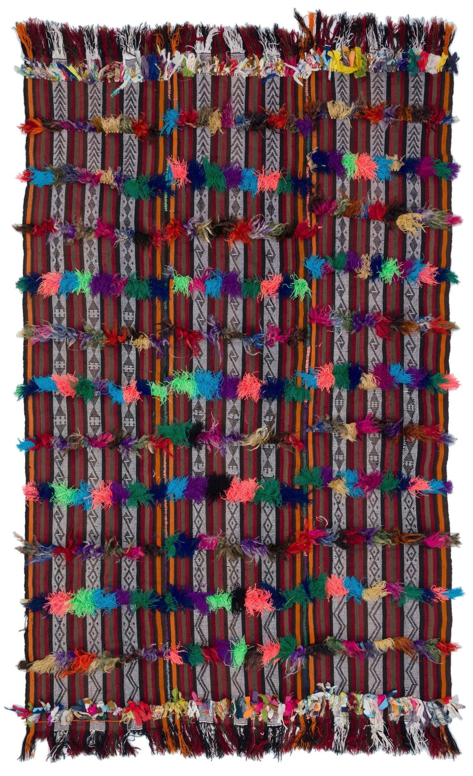 Kavala Red Classic Wool Handmade Area Rug 5'7" x 9'6"