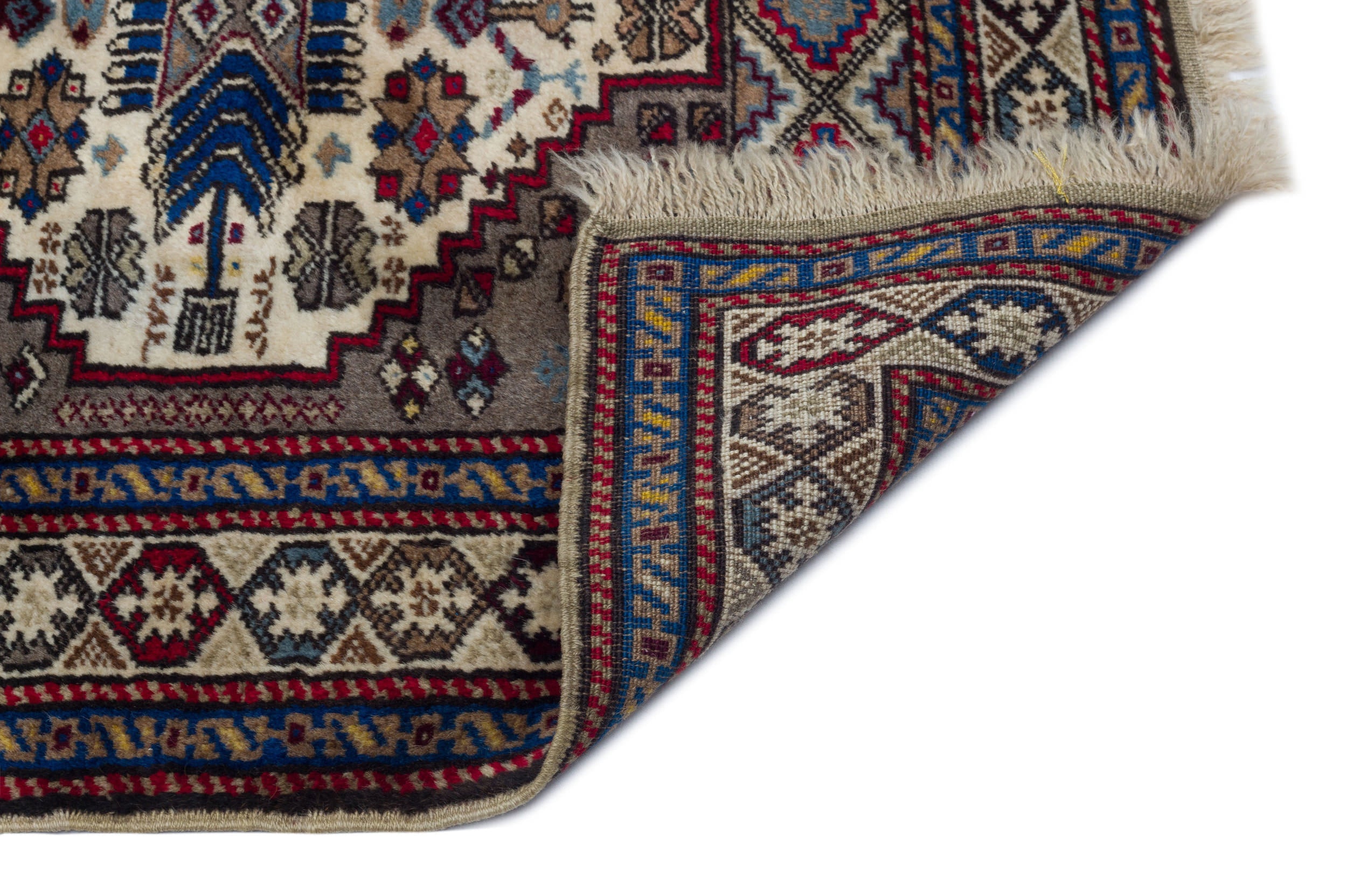 Kavala Brown Classic Wool Handmade Area Rug 3'4" x 4'9"