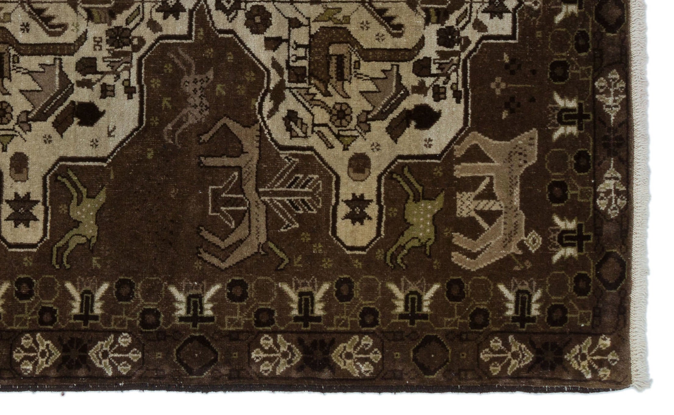 Kavala Red Classic Wool Handmade Area Rug 3'11" x 6'5"