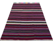 Kavala Purple Classic Wool Handmade Area Rug 4'1" x 6'5"