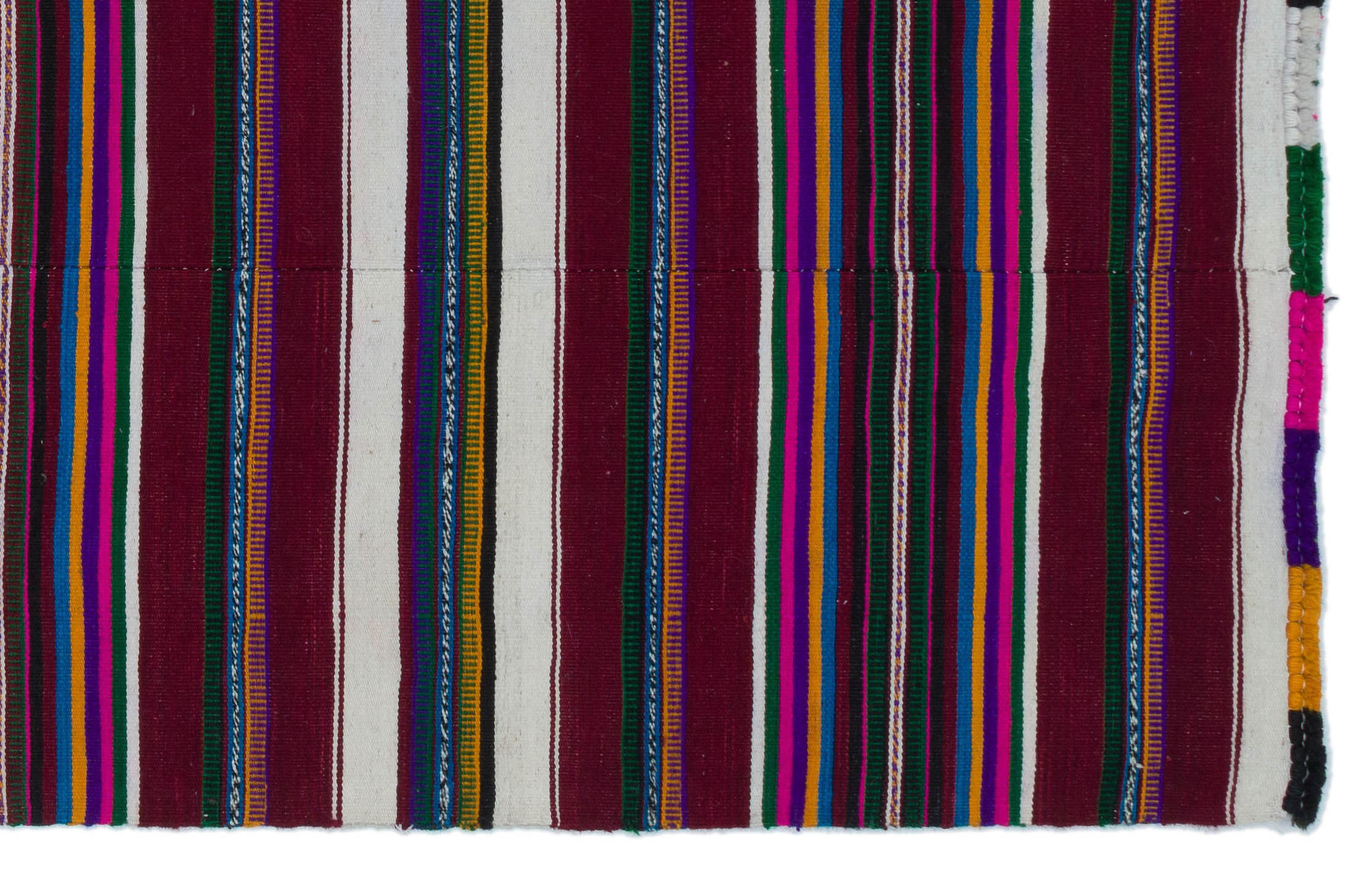 Kavala Purple Classic Wool Handmade Area Rug 4'1" x 6'5"