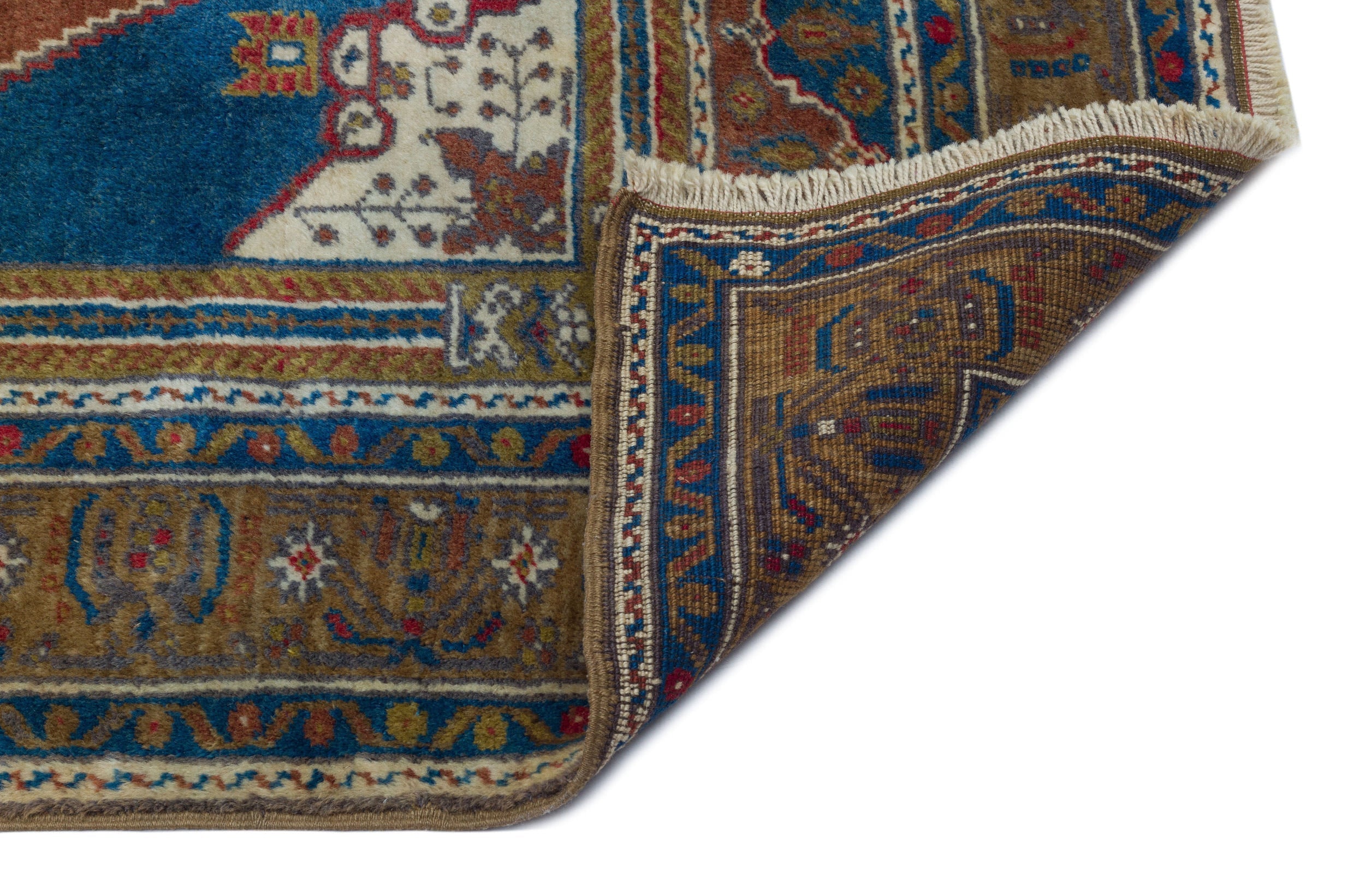 Kavala Brown Classic Wool Handmade Area Rug 4'3" x 6'11"