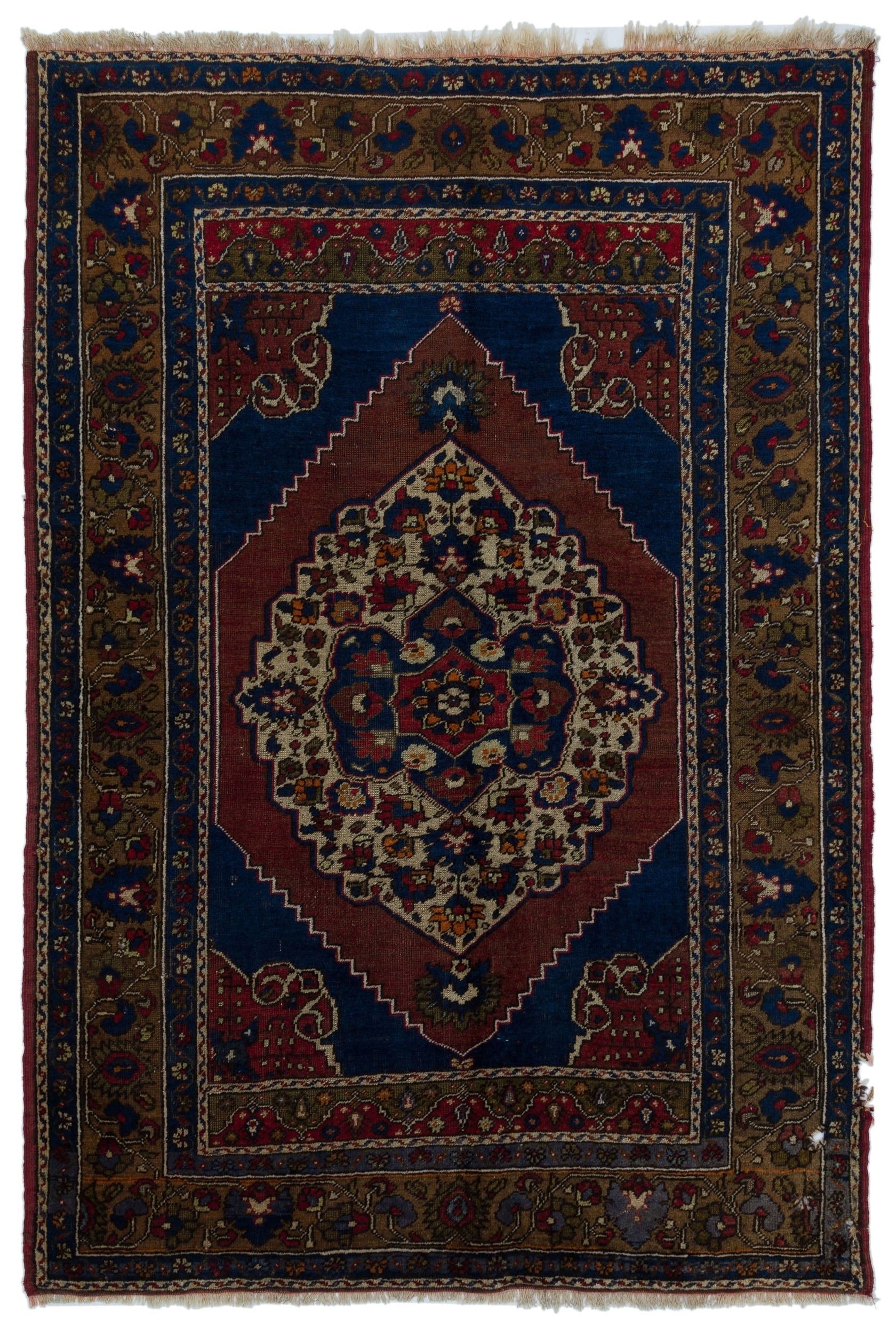 Kavala Brown Classic Wool Handmade Area Rug 5'0" x 7'4"