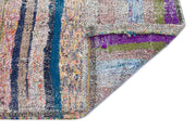 Girit Beige Striped Wool Handmade Area Rug 2'0" x 9'8"