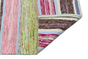 Girit 31737 Beige Striped Wool Handmade Area Rug 5'8" x 9'9"