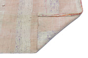 Girit Beige Striped Wool Handmade Area Rug 6'0" x 8'9"