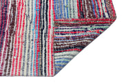 Girit Beige Striped Wool Handmade Area Rug 3'6" x 10'6"