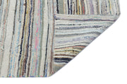 Girit Beige Striped Wool Handmade Area Rug 2'9" x 8'0"