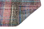 Girit Brown Striped Wool Handmade Area Rug 3'5" x 6'1"