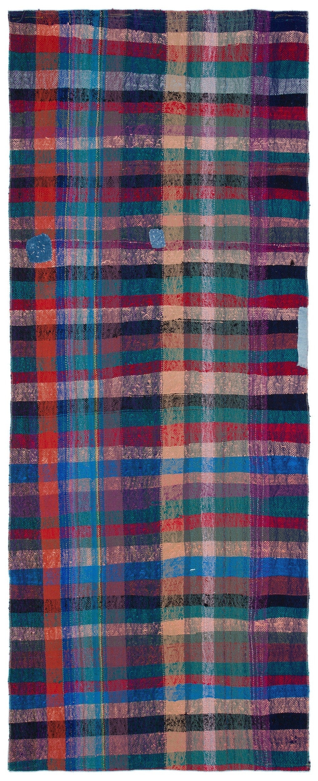 Girit Beige Striped Wool Handmade Area Rug 3'3" x 13'7"