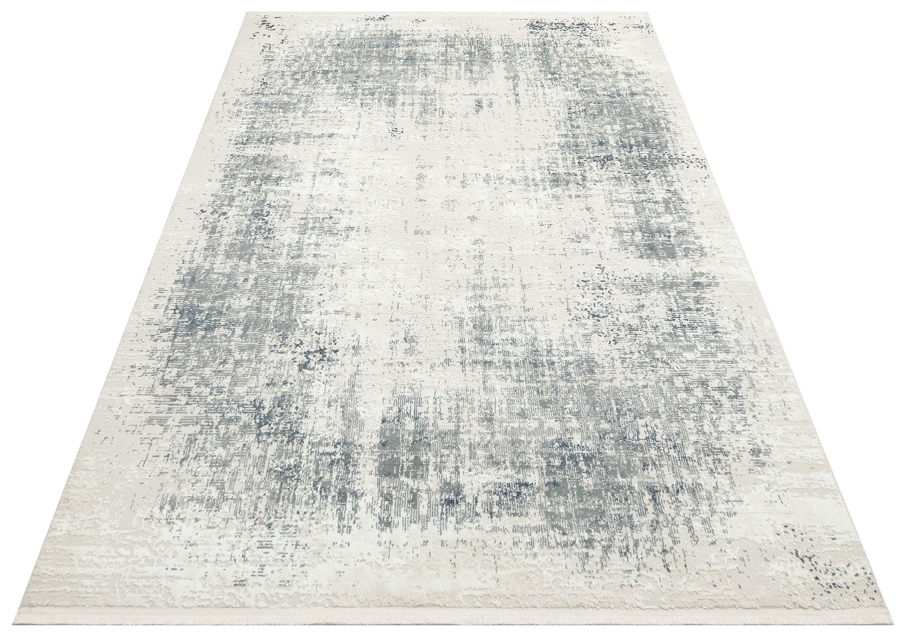 Vintage Area Rug – Machine Made Cream Flatweave Rug With Anti Slip Backing
