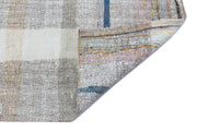 Girit 31912 Beige Striped Wool Handmade Area Rug 4'0" x 6'0"