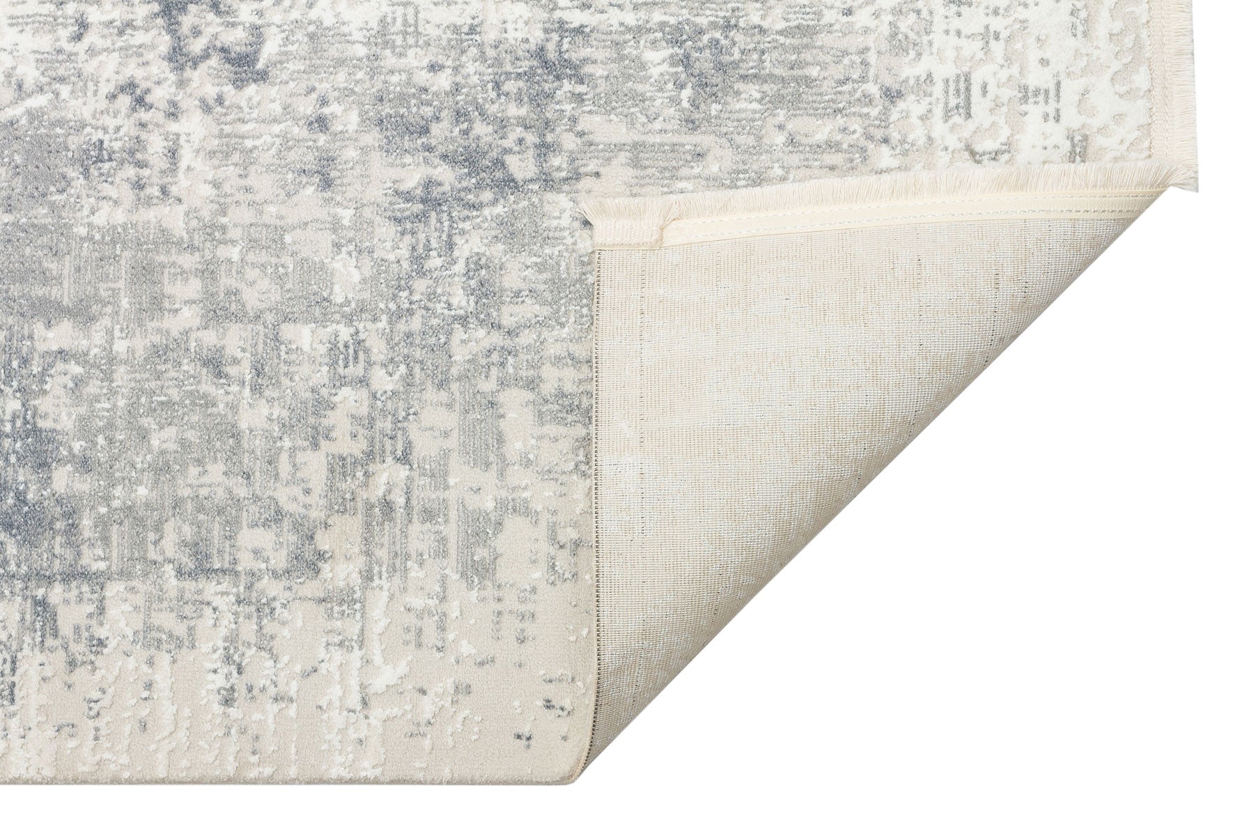 Vintage Area Rug – Machine Made Cream Flatweave Rug With Anti Slip Backing